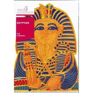 Anita Goodesign Egyptian Embroidery Collection Pharaoh, Hieroglyph & Ancient Mot